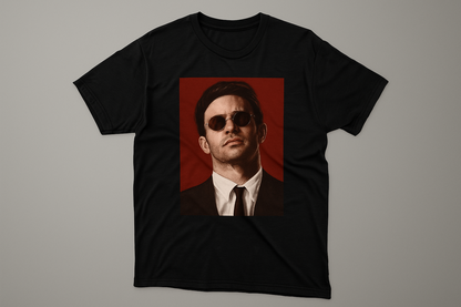 Customized Red Background Digital made T-Shirt